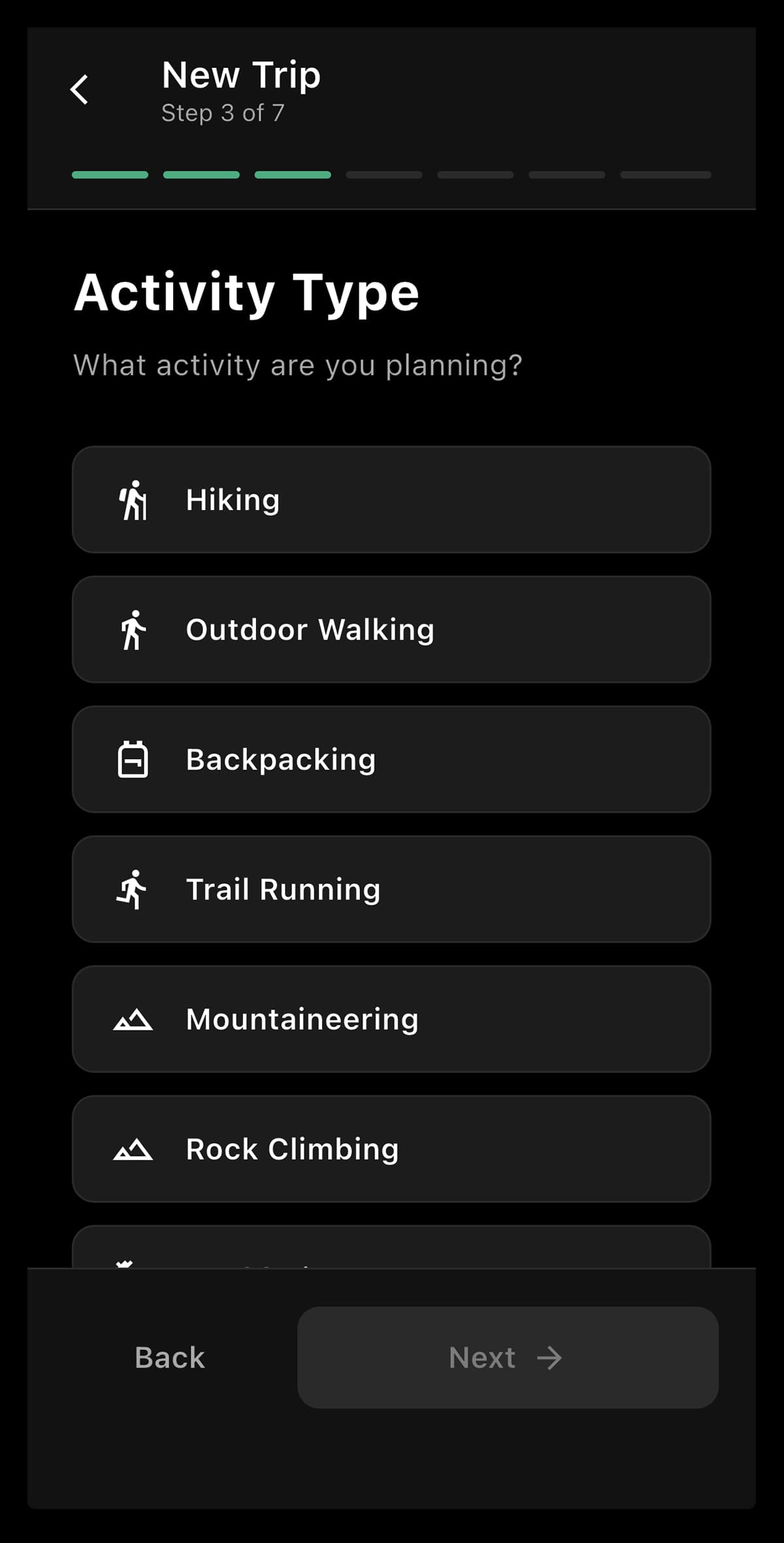 Choose Your Activity